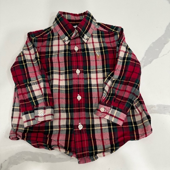 Ralph Lauren Other - Ralph Lauren Boys 9M flannel plaid shirt
